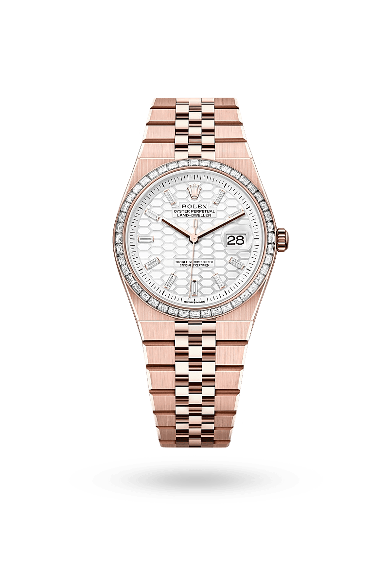 Rolex Land-Dweller 36 - Oyster, 36 mm, Everose gold and diamonds