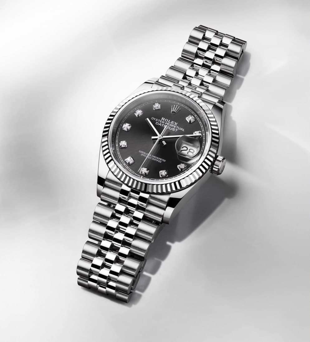 Datejust Oyster, Oystersteel and white gold