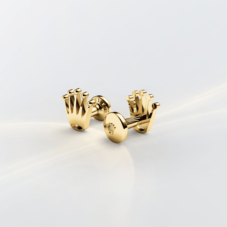 'Crown' cufflinks — Yellow gold