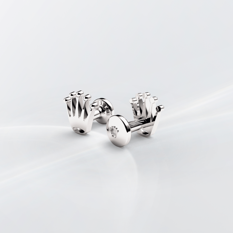 'Crown' cufflinks — White gold