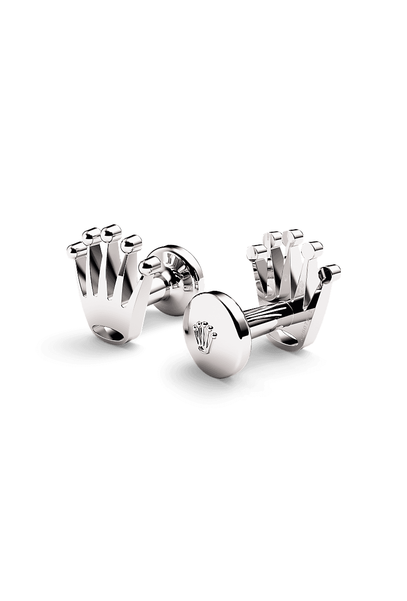 Rolex Crown cufflinks White gold